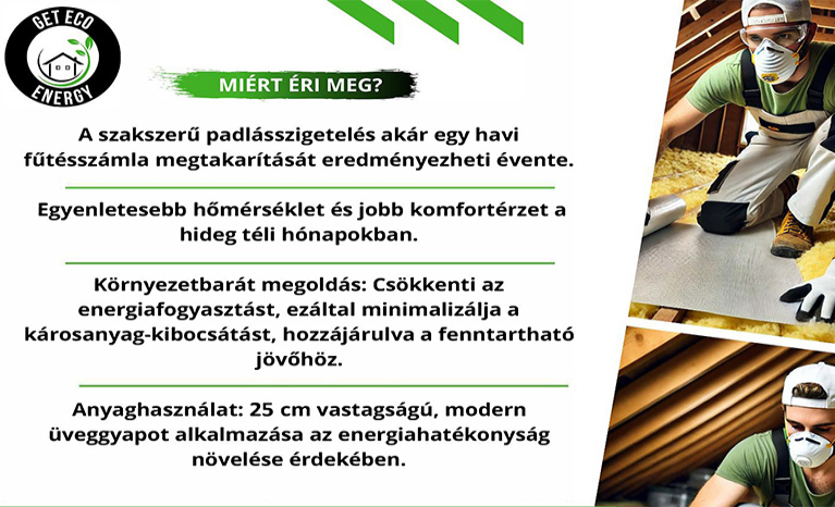 Padlásfödém hőszigetelés